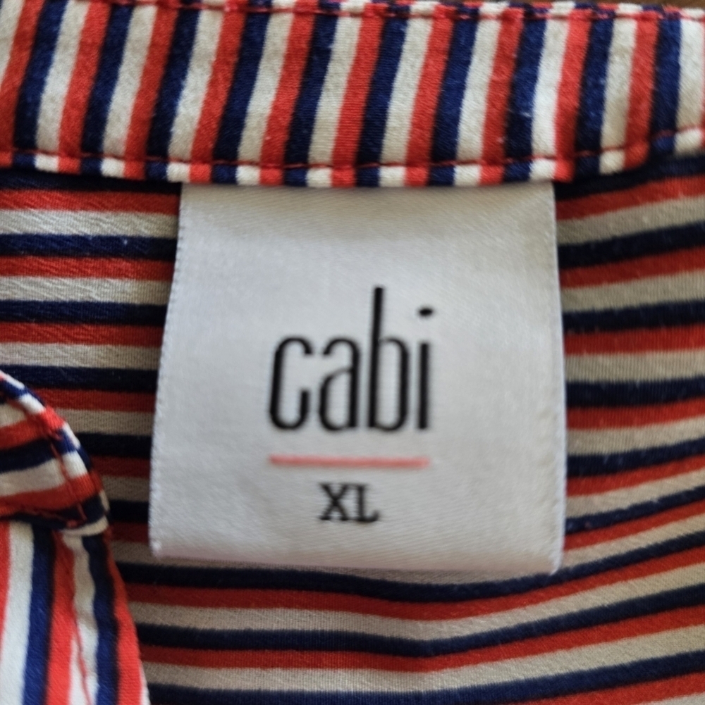 đCABI #5335 Franklin Striped Blouse, Size XL - Picture 9 of 10